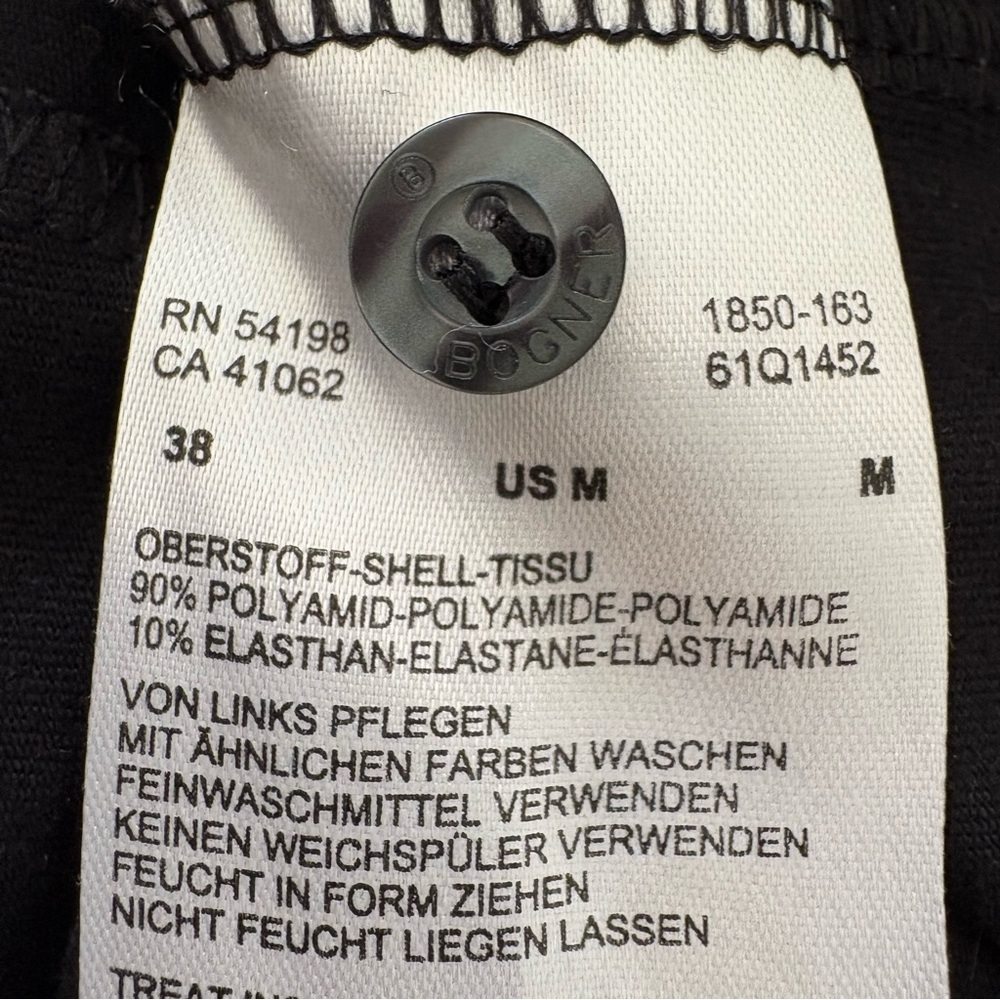 Bogner button down polo top long sleeve women’s medium black gray athletic golf - Picture 4 of 6